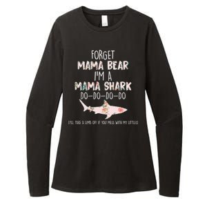 Forget Mama Bear I'm Mama Shark Doo Womens CVC Long Sleeve Shirt