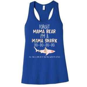 Forget Mama Bear I'm Mama Shark Doo Women's Racerback Tank