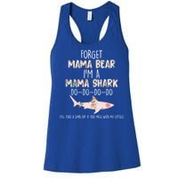 Forget Mama Bear I'm Mama Shark Doo Women's Racerback Tank