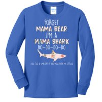 Forget Mama Bear I'm Mama Shark Doo Kids Long Sleeve Shirt