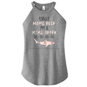 Forget Mama Bear I'm Mama Shark Doo Women's Perfect Tri Rocker Tank