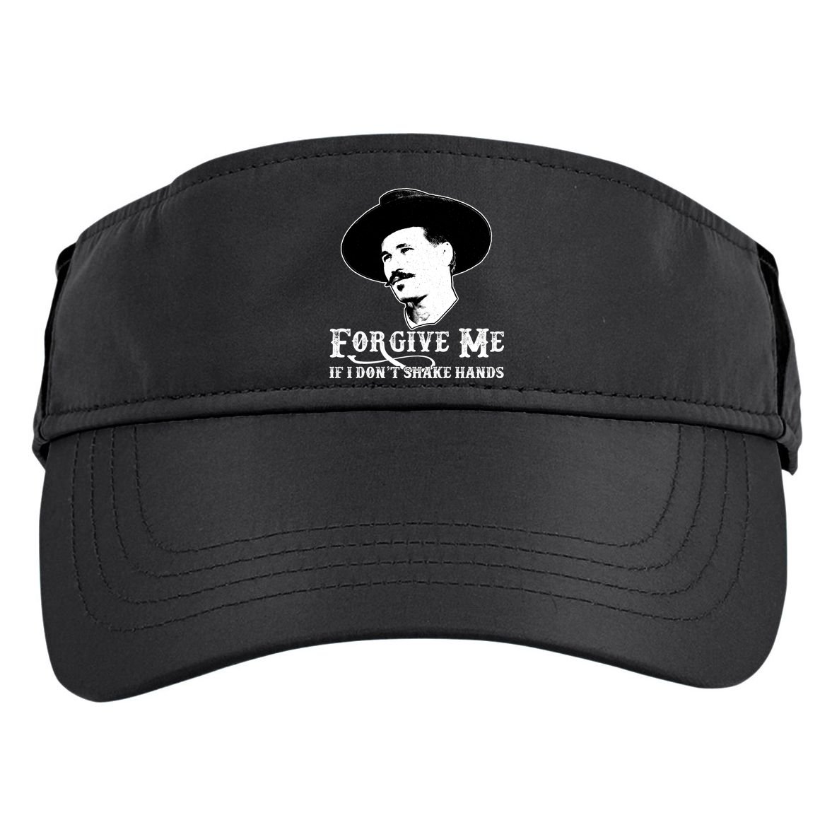 Forgive Me If I Don't Shake Hands Doc Holiday Adult Drive Performance Visor