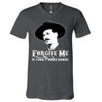 Forgive Me If I Don't Shake Hands Doc Holiday V-Neck T-Shirt