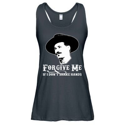 Forgive Me If I Don't Shake Hands Doc Holiday Ladies Essential Flowy Tank