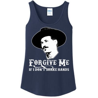 Forgive Me If I Don't Shake Hands Doc Holiday Ladies Essential Tank