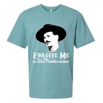 Forgive Me If I Don't Shake Hands Doc Holiday Sueded Cloud Jersey T-Shirt