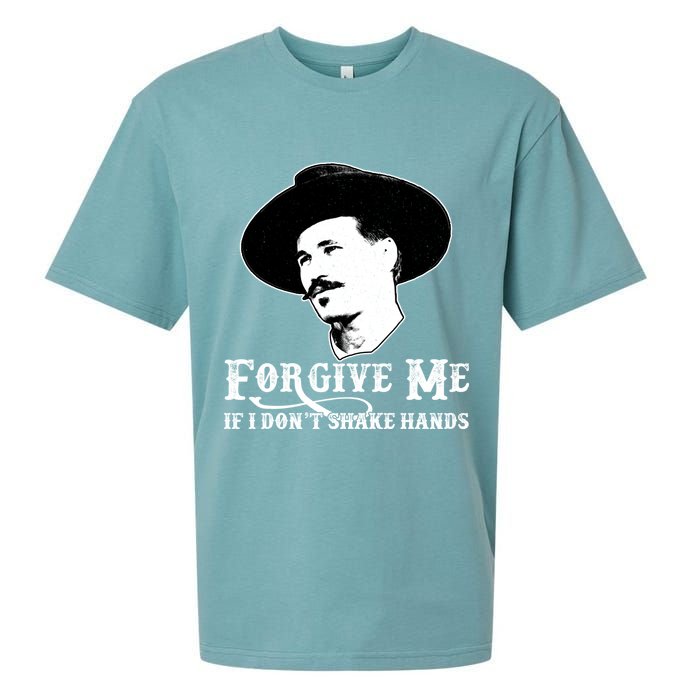 Forgive Me If I Don't Shake Hands Doc Holiday Sueded Cloud Jersey T-Shirt