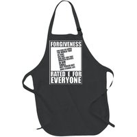 Forgiveness Rated E for Everyone Full-Length Apron With Pockets