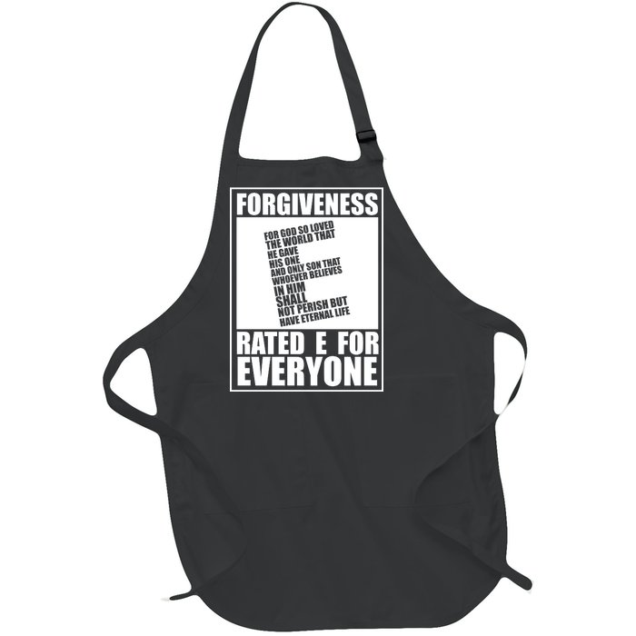 Forgiveness Rated E for Everyone Full-Length Apron With Pockets