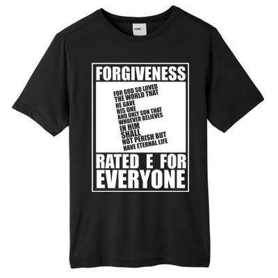 Forgiveness Rated E for Everyone Tall Fusion ChromaSoft Performance T-Shirt