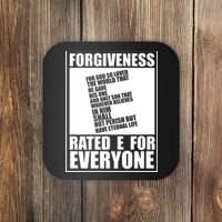 Forgiveness Rated E for Everyone Coaster