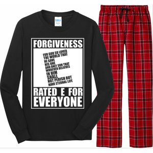 Forgiveness Rated E for Everyone Long Sleeve Pajama Set