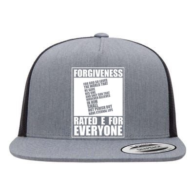 Forgiveness Rated E for Everyone Flat Bill Trucker Hat