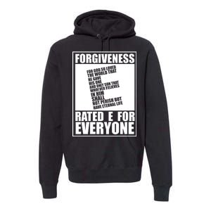 Forgiveness Rated E for Everyone Premium Hoodie