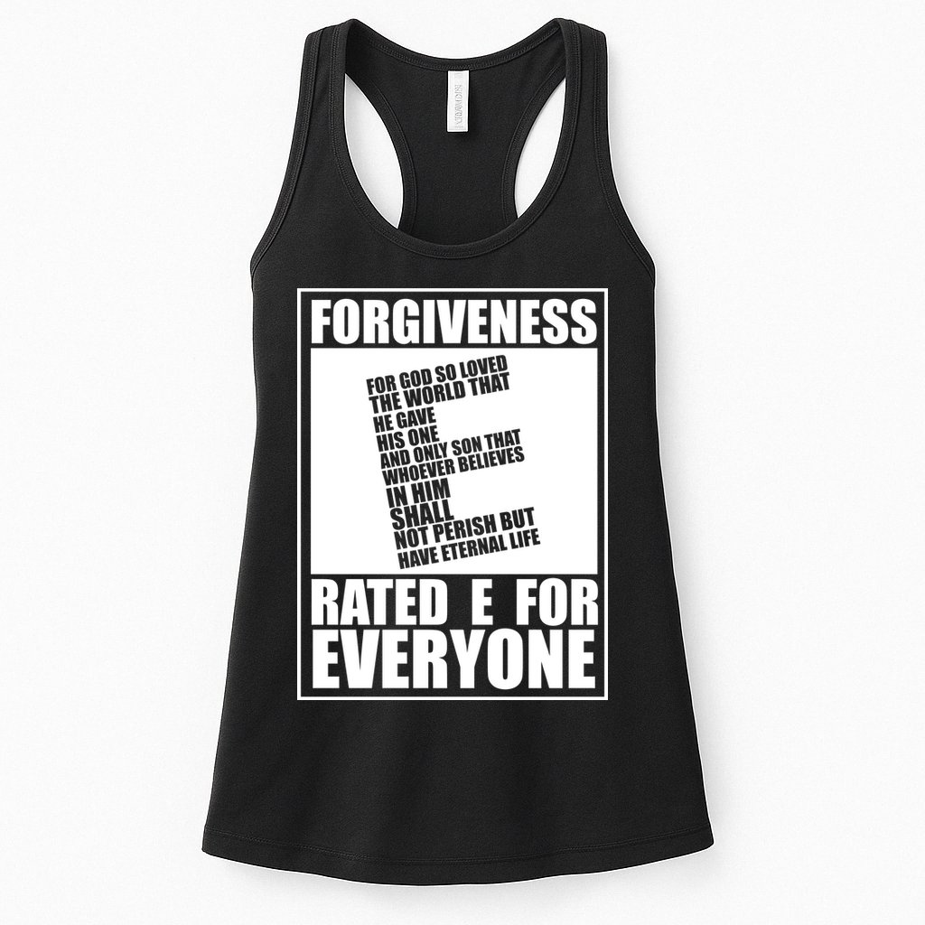 Forgiveness Rated E for Everyone Womens Tank Top