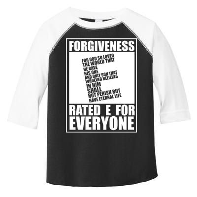 Forgiveness Rated E for Everyone Toddler Fine Jersey T-Shirt