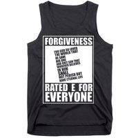 Forgiveness Rated E for Everyone Tank Top