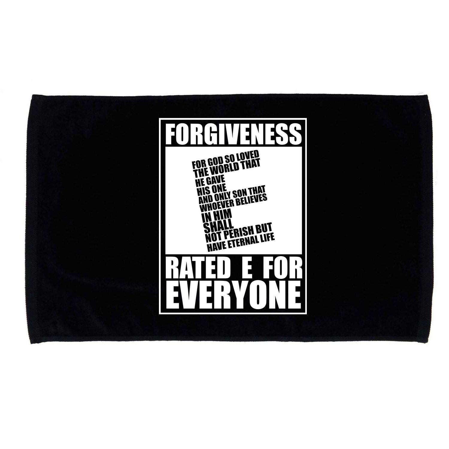 Forgiveness Rated E for Everyone Microfiber Hand Towel