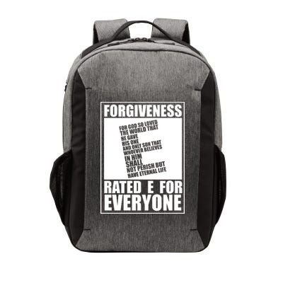 Forgiveness Rated E for Everyone Vector Backpack