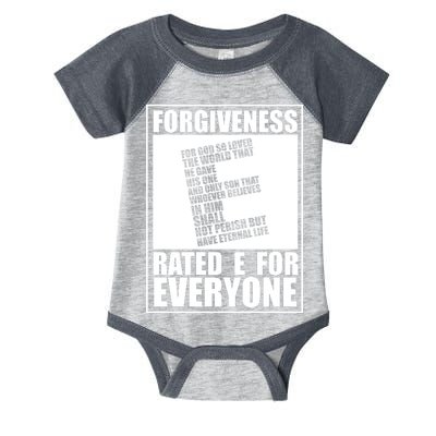 Forgiveness Rated E for Everyone Infant Baby Jersey Bodysuit