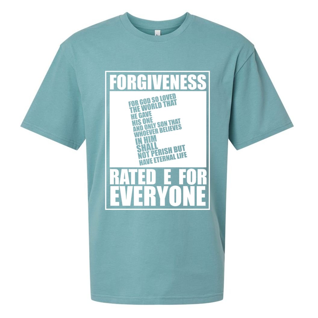 Forgiveness Rated E for Everyone Sueded Cloud Jersey T-Shirt