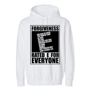 Forgiveness Rated E for Everyone Garment-Dyed Fleece Hoodie