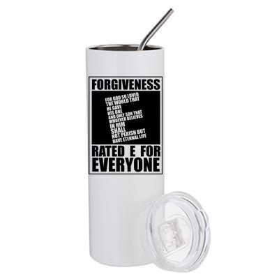 Forgiveness Rated E for Everyone Stainless Steel Tumbler