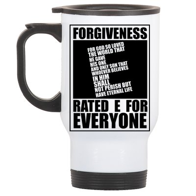 Forgiveness Rated E for Everyone Stainless Steel Travel Mug