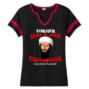 Former Hide and Seek Champion Osama Bin Laden Ladies Halftime Notch Neck Tee