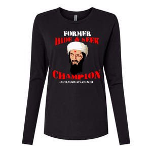 Former Hide and Seek Champion Osama Bin Laden Womens Cotton Relaxed Long Sleeve T-Shirt