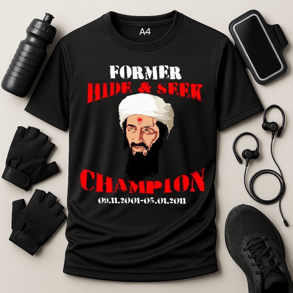 Former Hide and Seek Champion Osama Bin Laden Performance Shirt