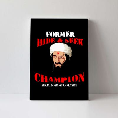 Former Hide and Seek Champion Osama Bin Laden Canvas