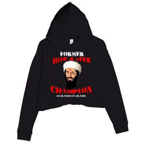 Former Hide and Seek Champion Osama Bin Laden Crop Fleece Hoodie