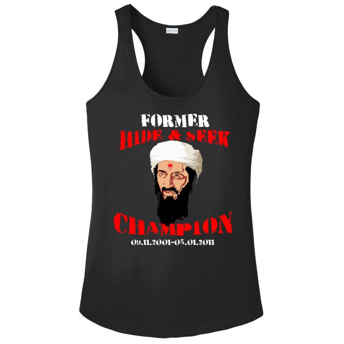 Former Hide and Seek Champion Osama Bin Laden Ladies PosiCharge Competitor Racerback Tank