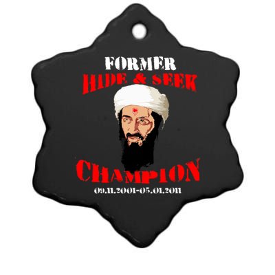 Former Hide and Seek Champion Osama Bin Laden Ceramic Star Ornament