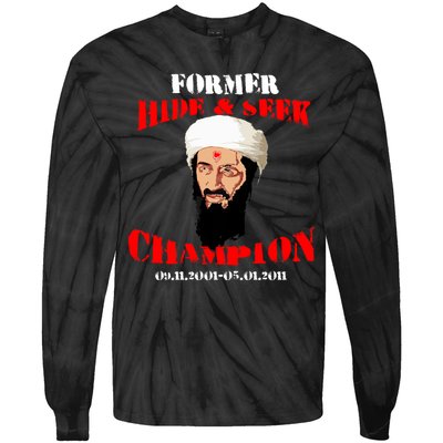 Former Hide and Seek Champion Osama Bin Laden Tie-Dye Long Sleeve Shirt