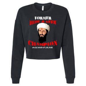 Former Hide and Seek Champion Osama Bin Laden Cropped Pullover Crew