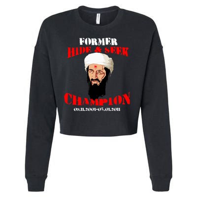 Former Hide and Seek Champion Osama Bin Laden Cropped Pullover Crew