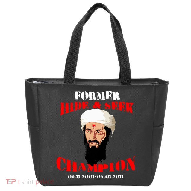 Former Hide and Seek Champion Osama Bin Laden Zip Tote Bag