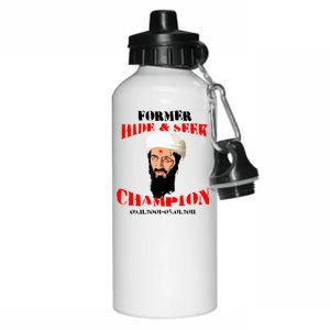 Former Hide and Seek Champion Osama Bin Laden Aluminum Water Bottle