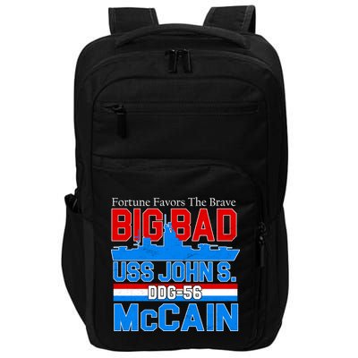 Fortune Favors The Brave DDG-56 USS John S. McCain Impact Tech Backpack