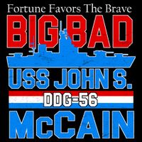 Fortune Favors The Brave DDG-56 USS John S. McCain 7-Panel Snapback Hat
