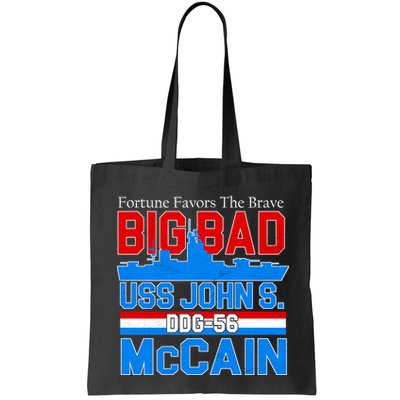 Fortune Favors The Brave DDG-56 USS John S. McCain Bag