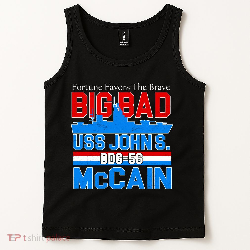 Fortune Favors The Brave DDG-56 USS John S. McCain Tank Top