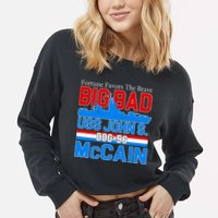 Fortune Favors The Brave DDG-56 USS John S. McCain Cropped Pullover Crew