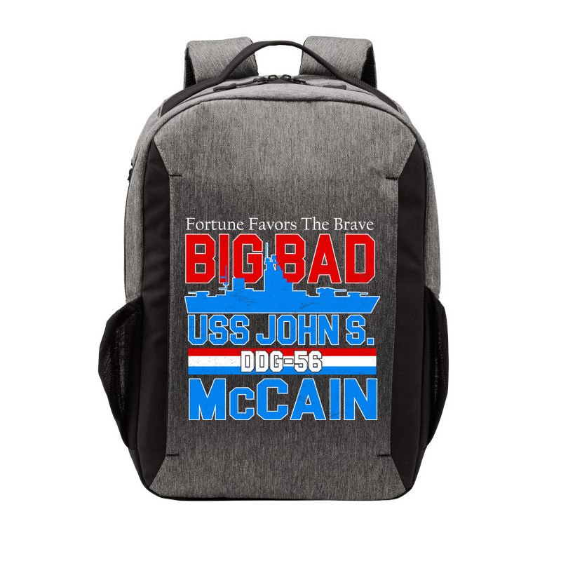 Fortune Favors The Brave DDG-56 USS John S. McCain Vector Backpack