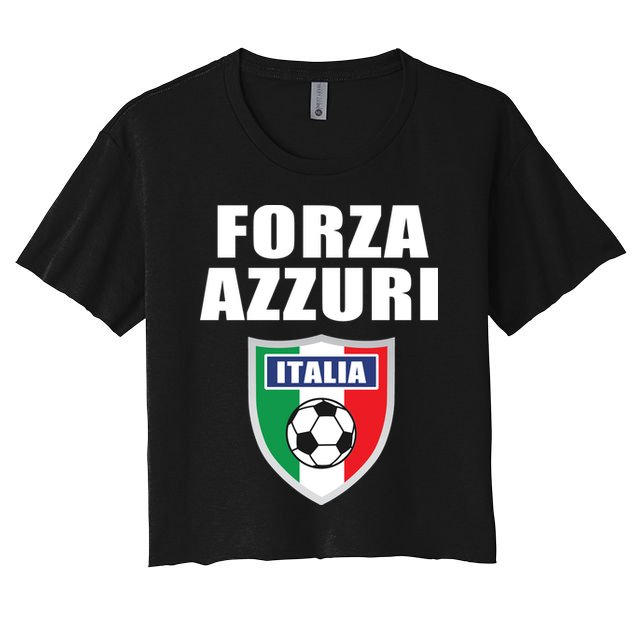 Forza Azzuri Italia Soccer Crop Top