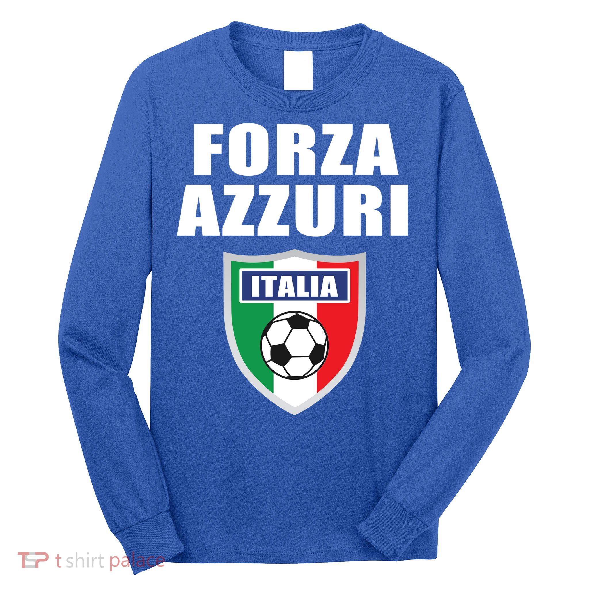 Forza Azzuri Italia Soccer Long Sleeve Shirt