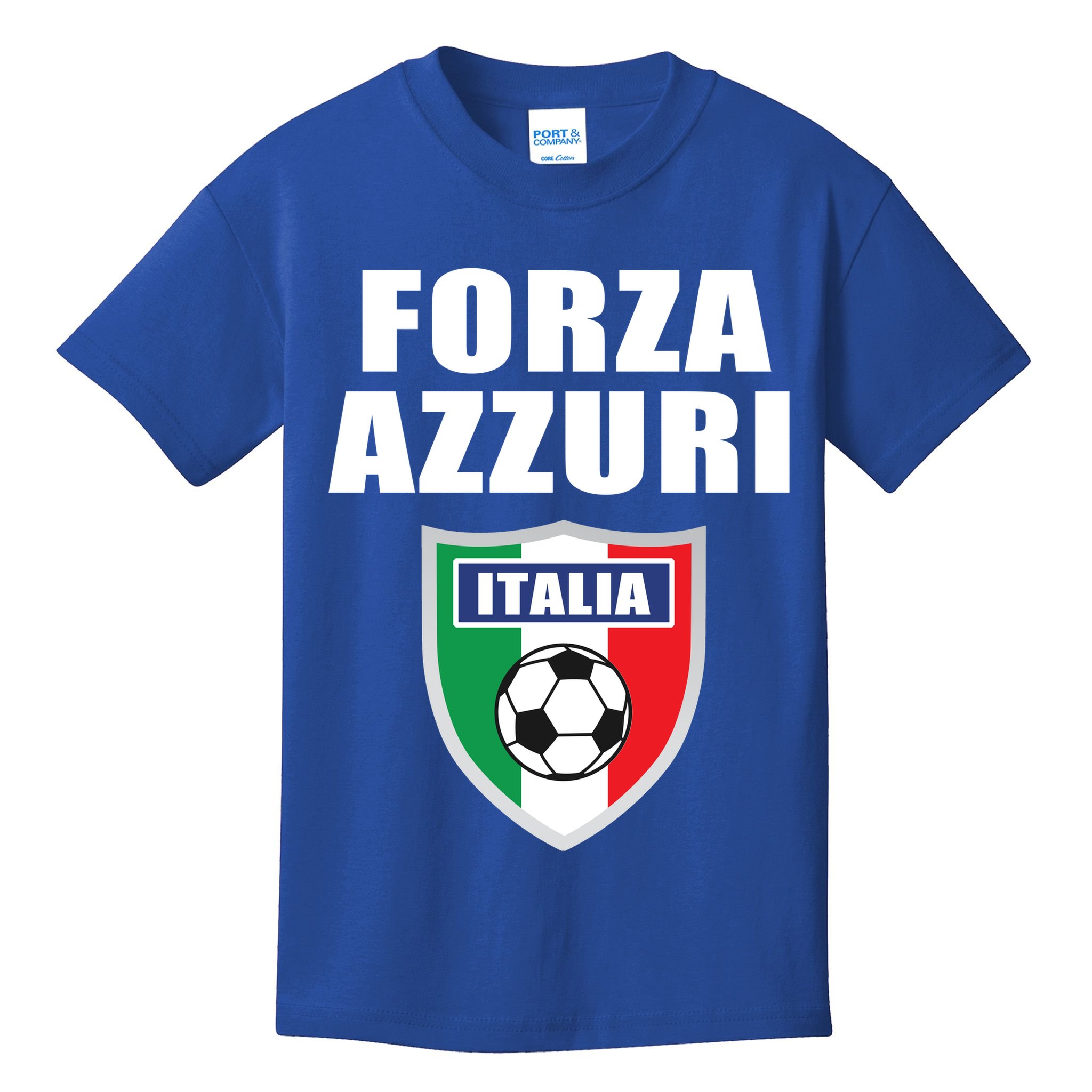 Forza Azzuri Italia Soccer Kids T-Shirt