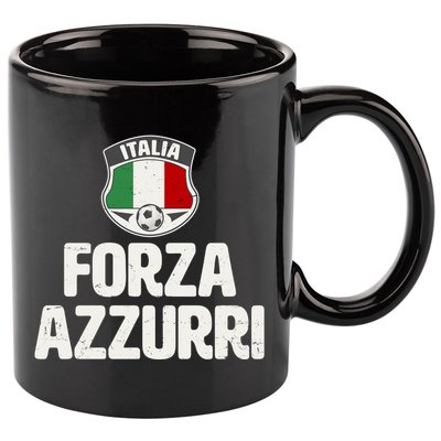 Forza Azzurri Italia Italy Football Soccer 11oz C Handle Ceramic Mug